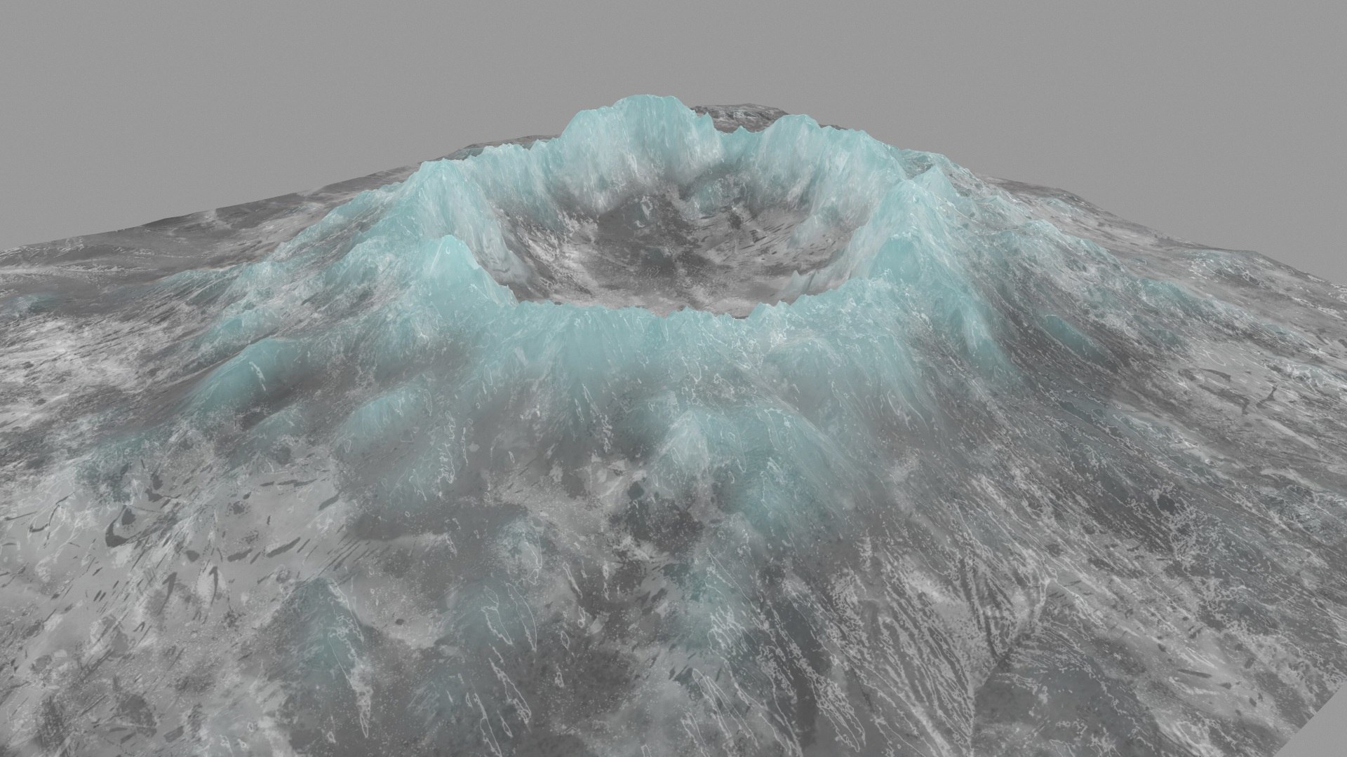 Snow volcano 3D model - TurboSquid 1187278