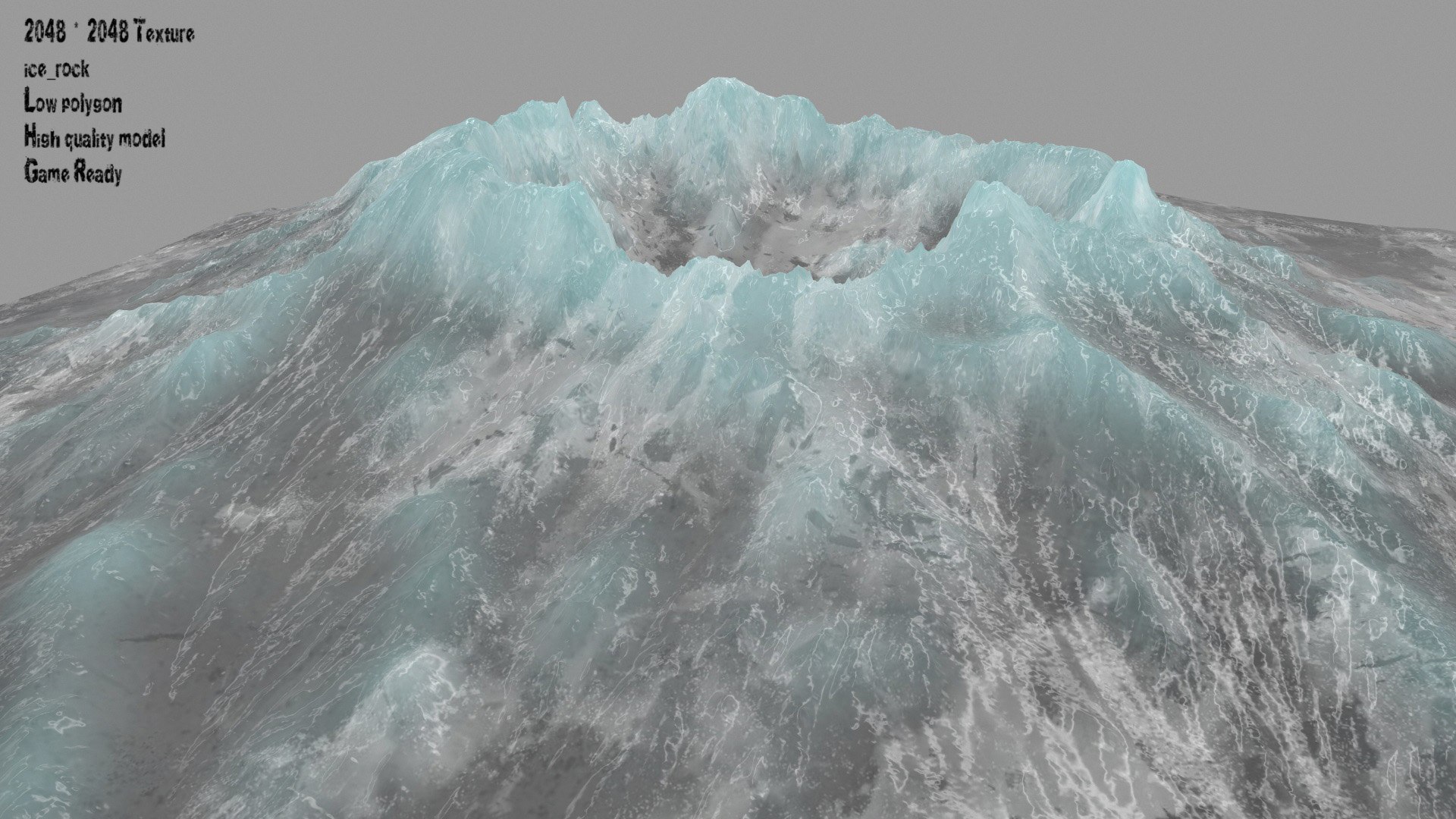 Snow volcano 3D model - TurboSquid 1187278