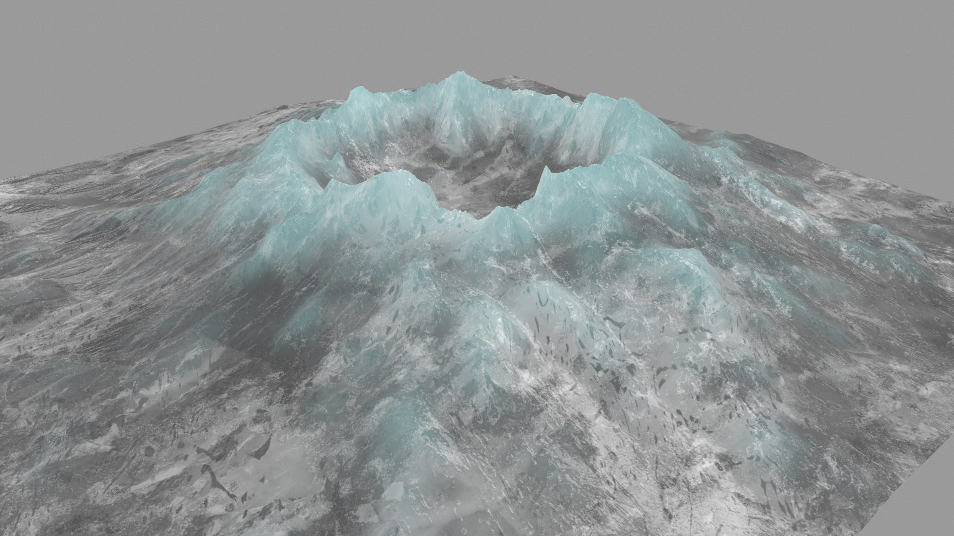Snow volcano 3D model - TurboSquid 1187278
