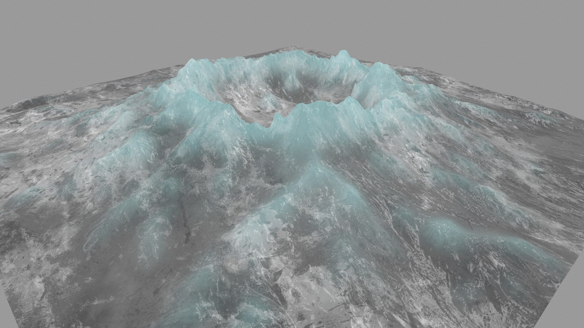 Snow volcano 3D model - TurboSquid 1187278