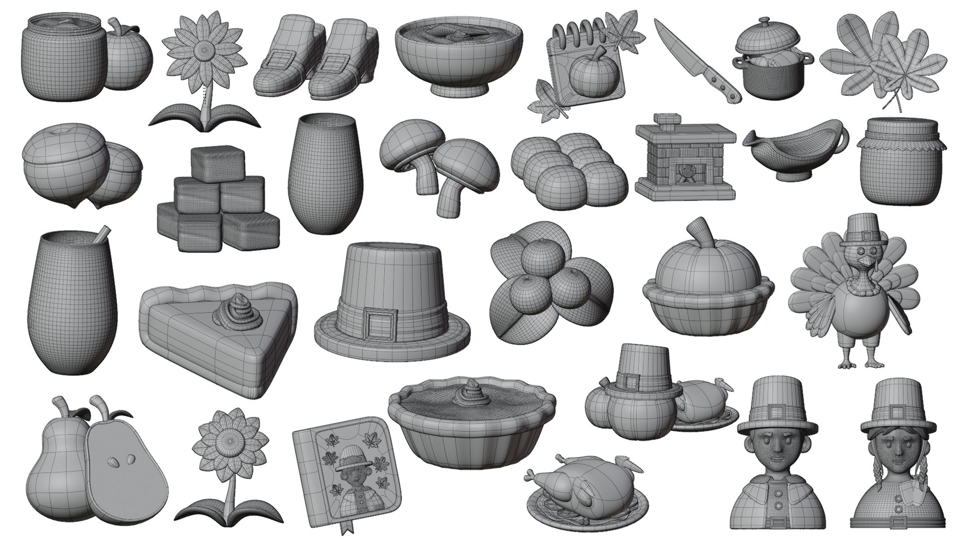 3D Happy Thanksgiving 3D Collection https://p.turbosquid.com/ts-thumb/uj/qVT8Eg/2j/wireframe/png/1729108207/1920x1080/fit_q87/e4f489f240f6731e1f038c6a42cd8c2d04ef8967/wireframe.jpg
