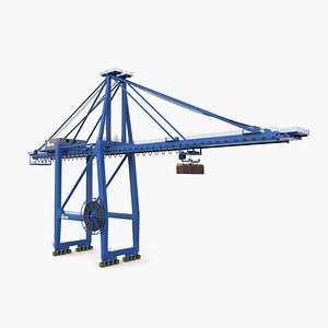 Container Port Crane V2 3D model
