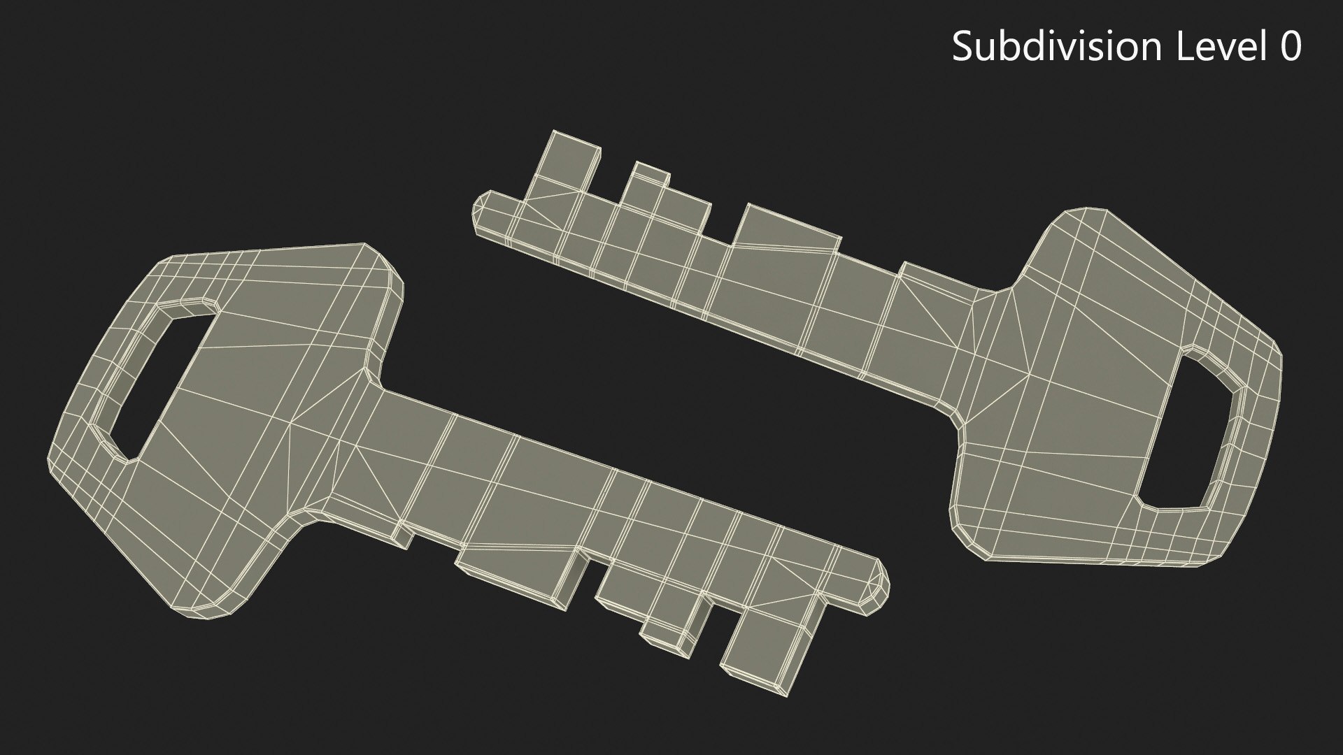 Metal Key Model - TurboSquid 2222193