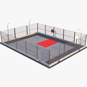 Basketball Court Half 3D