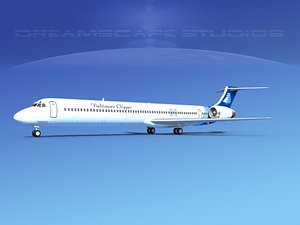 md-90 jet commercial 3d 3ds