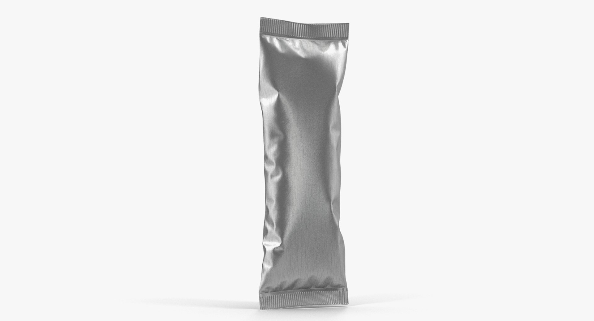 Small Foil Food Package 3D model preview