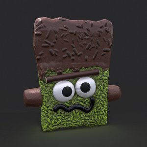 Frankenstein Rice Crispy Treat 3D model