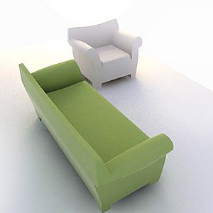 3d bubble couch model