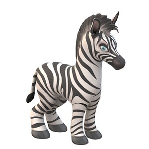3D Baby Zebra model