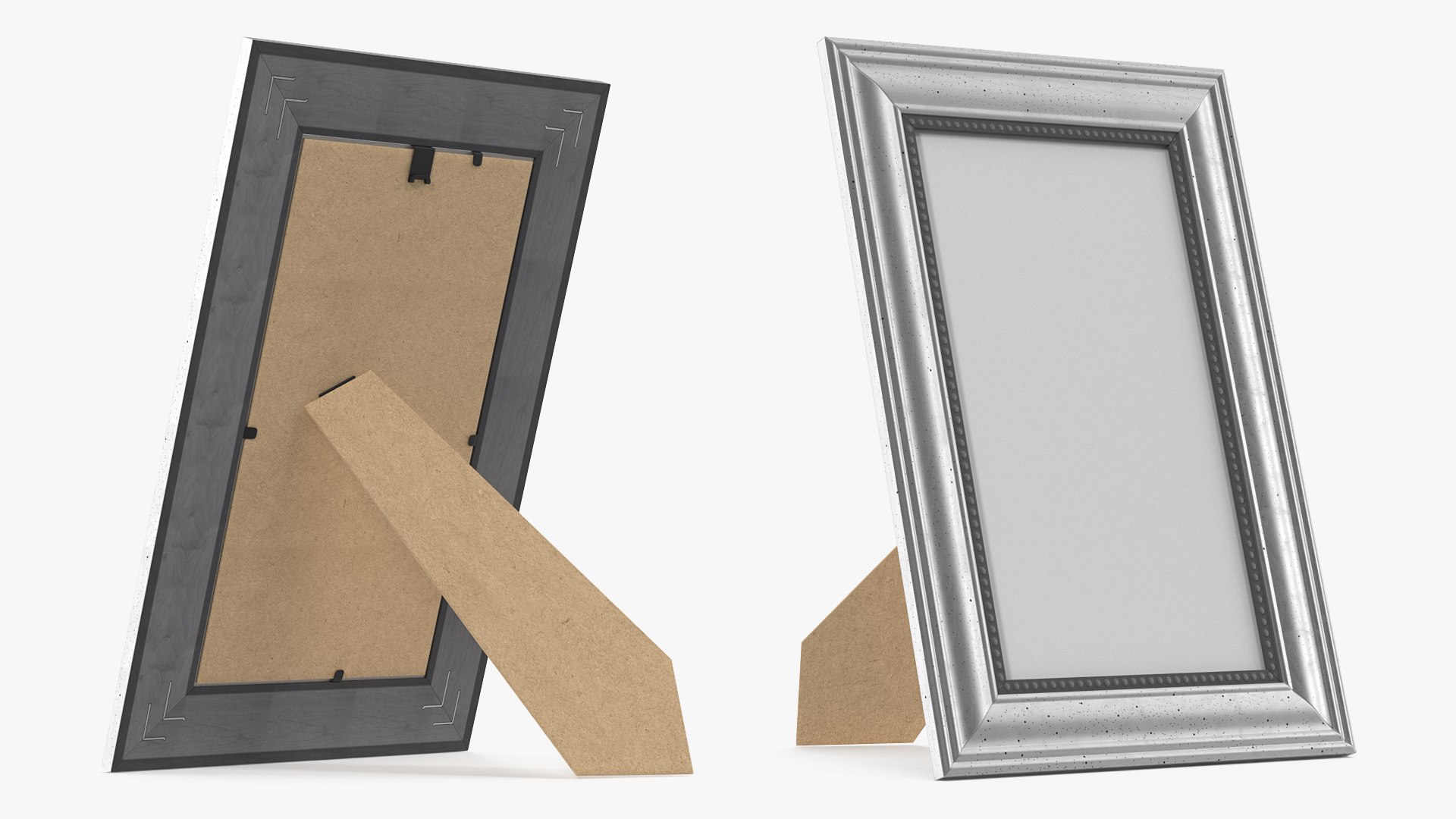 Silver Photo Frame 3D model preview