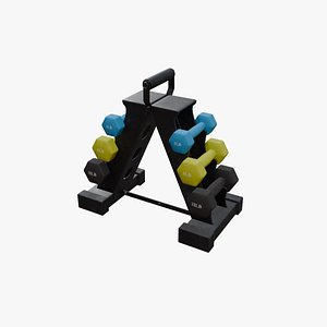 3D Dumbbell Set 01