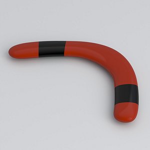 3D Boomerang red