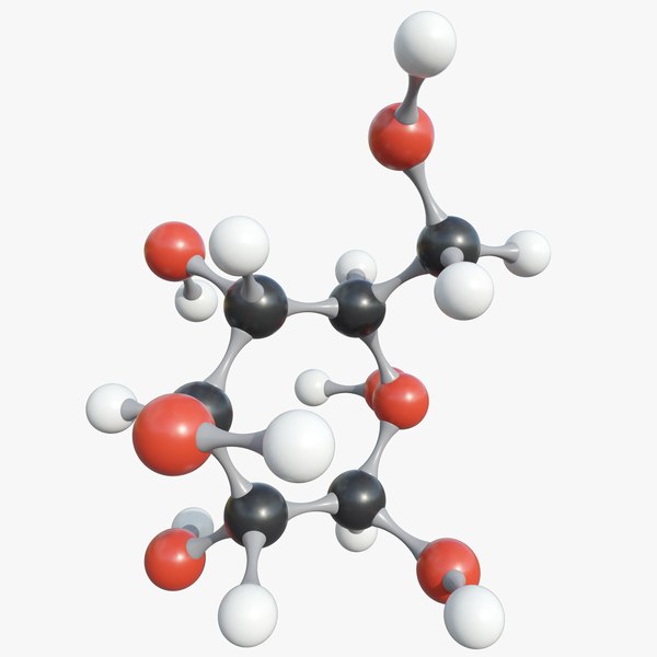 3D model Glucose Molecule With PBR 4K 8K