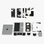 iPhone 14 Pro mit zerlegter MacBook Pro 14-Sammlung