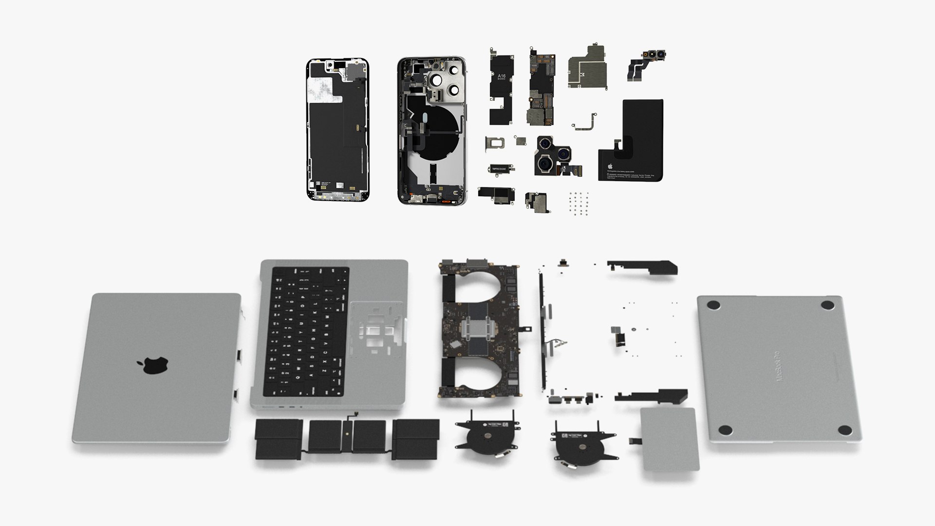 3D iPhone 14 Pro with MacBook Pro 14 Disassembled Collection https://p.turbosquid.com/ts-thumb/uk/AZjgBe/z6/iphone14prowithmacbookpro14disassembledcollection3dsmodel001/jpg/1711446314/1920x1080/fit_q87/001d06ef6fa854132dadf56857d4f3225e55a534/iphone14prowithmacbookpro14disassembledcollection3dsmodel001.jpg