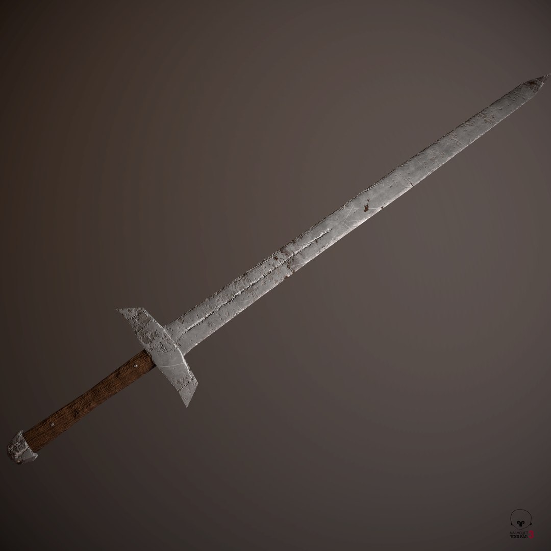 3D Steel Rusty Sword - TurboSquid 1271475