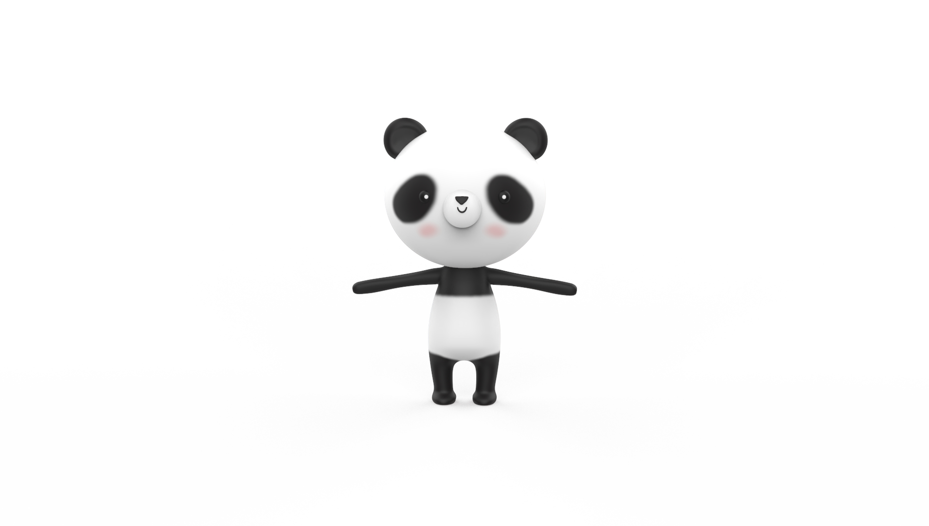 3D Stylized Character 001 Panda model - TurboSquid 2170990 image.