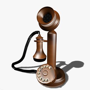 Vintage Metallic Telephone