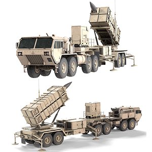 3D HEMTT MIM104 Patriot Missile Launcher