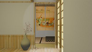 3D Kitakami River Curtains - Kitakamigawa
