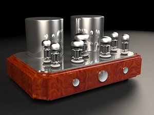 3D vacuum tube amplifier model