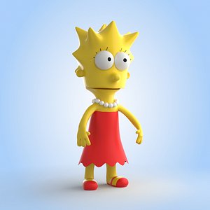 Lisa Simpson 3D model
