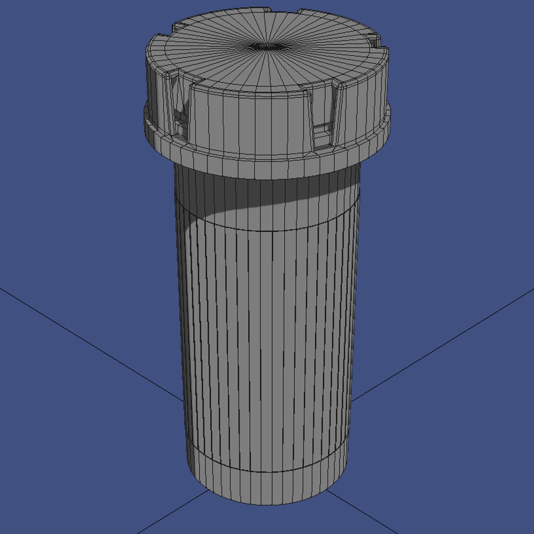 Prescription Pill Bottle 3d Model