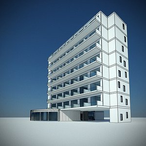 3d hotel architecture