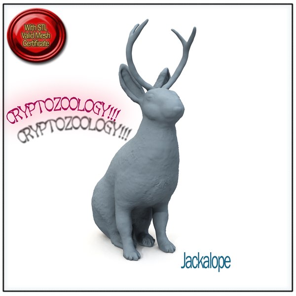 3d jackalope stl printable print