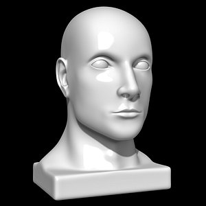 3D model mannequin head man