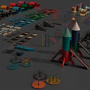 Playground Props Pack for UE4 and Unity 3D model