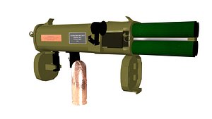 3D rigged rocket launcher