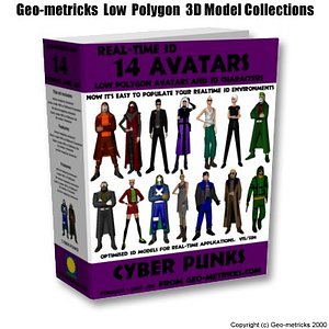 3d 14 avatars characters