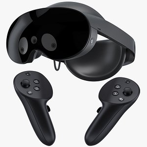 Meta Quest Pro Headset and Controllers