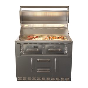 3D 42 charcoal grill barbecue
