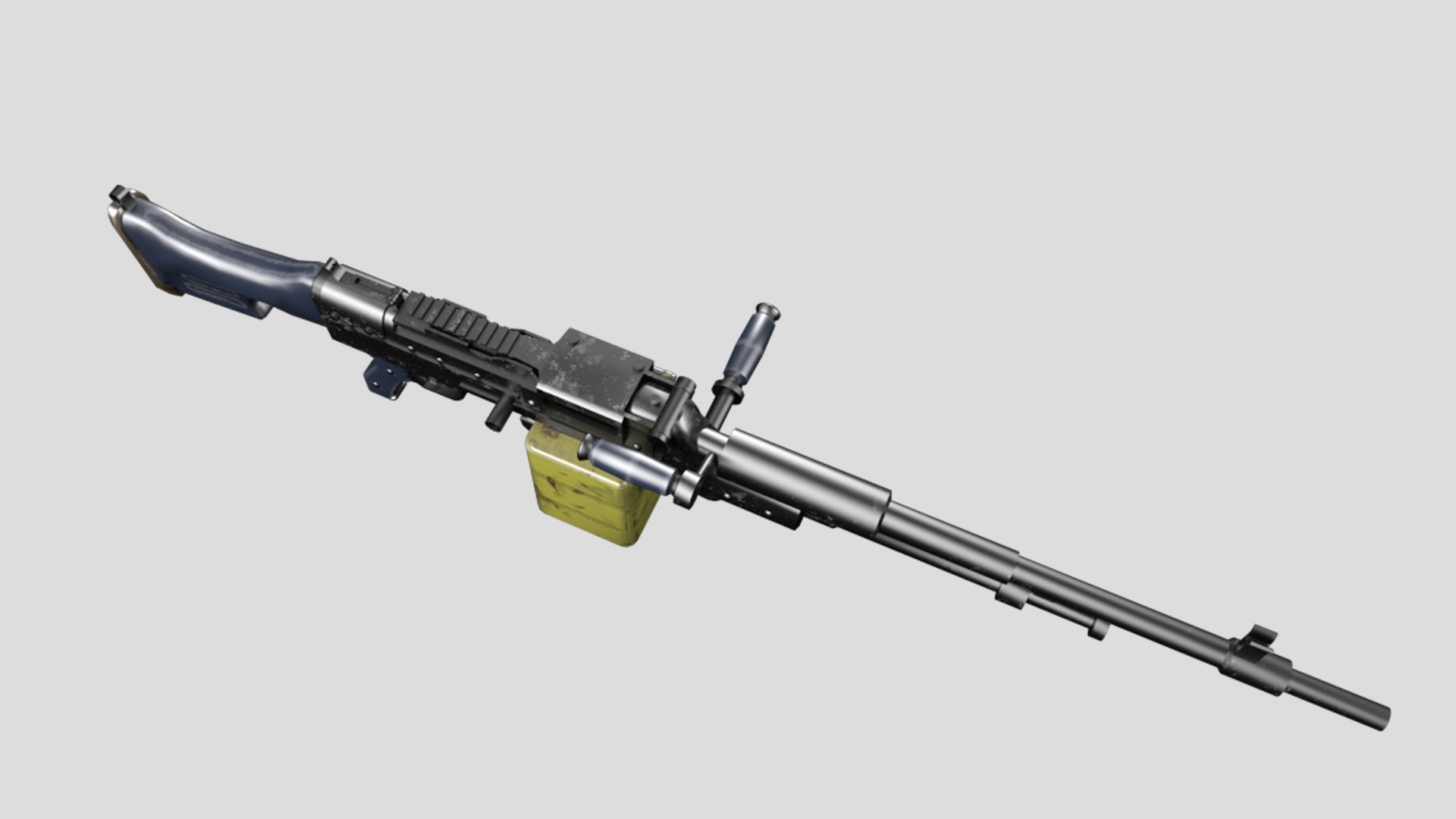 HGM Machine Gun II Low Poly-Game Ready Gun 005 3D Model - TurboSquid ...