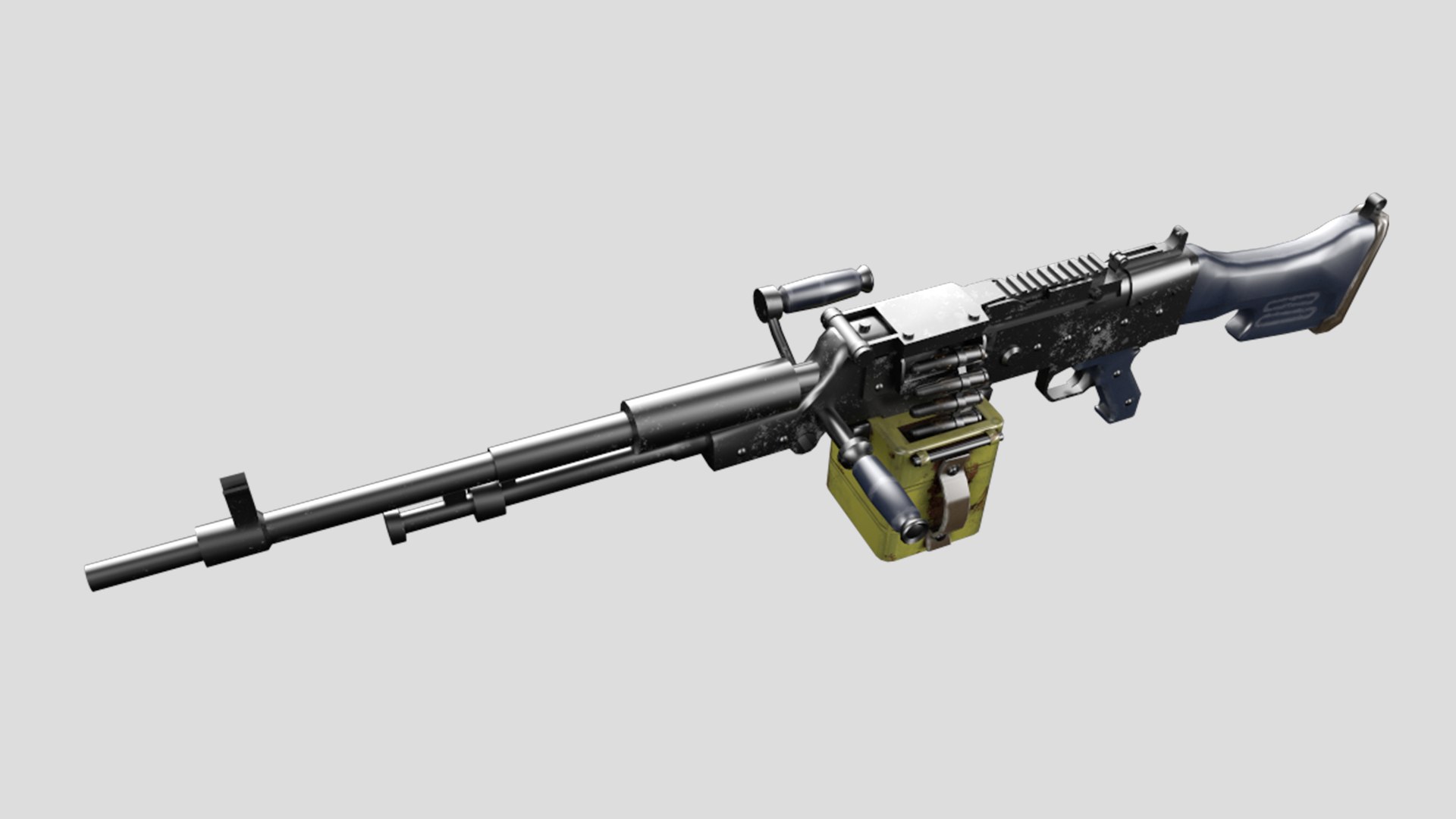 HGM Machine Gun II Low Poly-Game Ready Gun 005 3D Model - TurboSquid ...