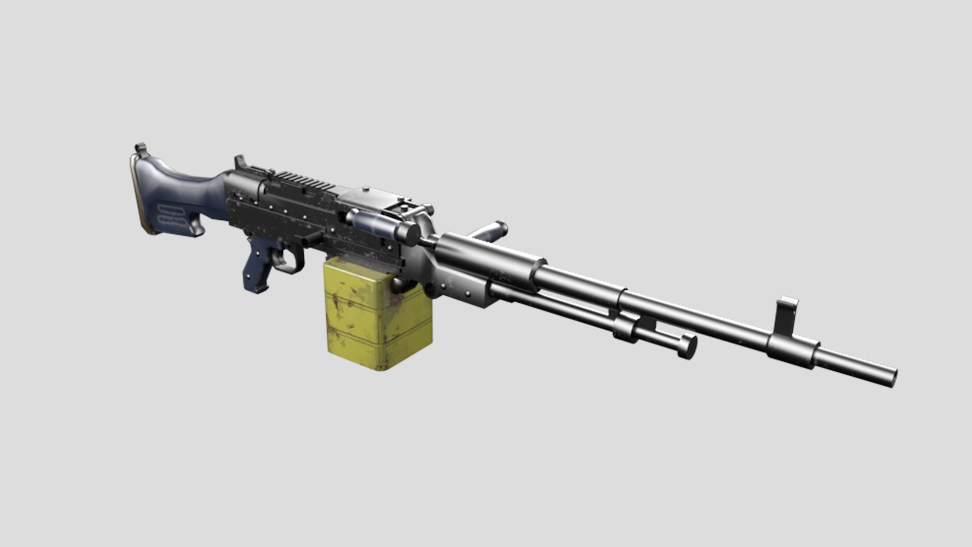 HGM Machine Gun II Low Poly-Game Ready Gun 005 3D Model - TurboSquid ...