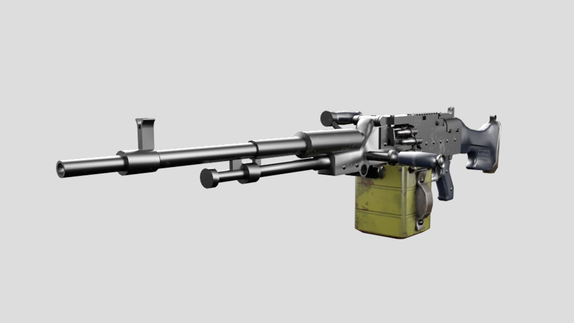 HGM Machine Gun II Low Poly-Game Ready Gun 005 3D Model - TurboSquid ...