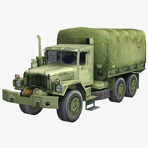3d military truck m35 2½