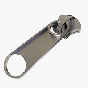 3d model zipper tab