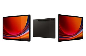 3D Samsung Galaxy Tab S9 Plus Black Low Poly model