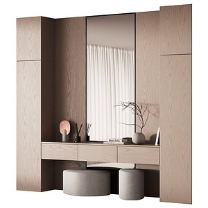 594 hallway zone 30 built in wardrobe japandi CORONA 2019 3D model