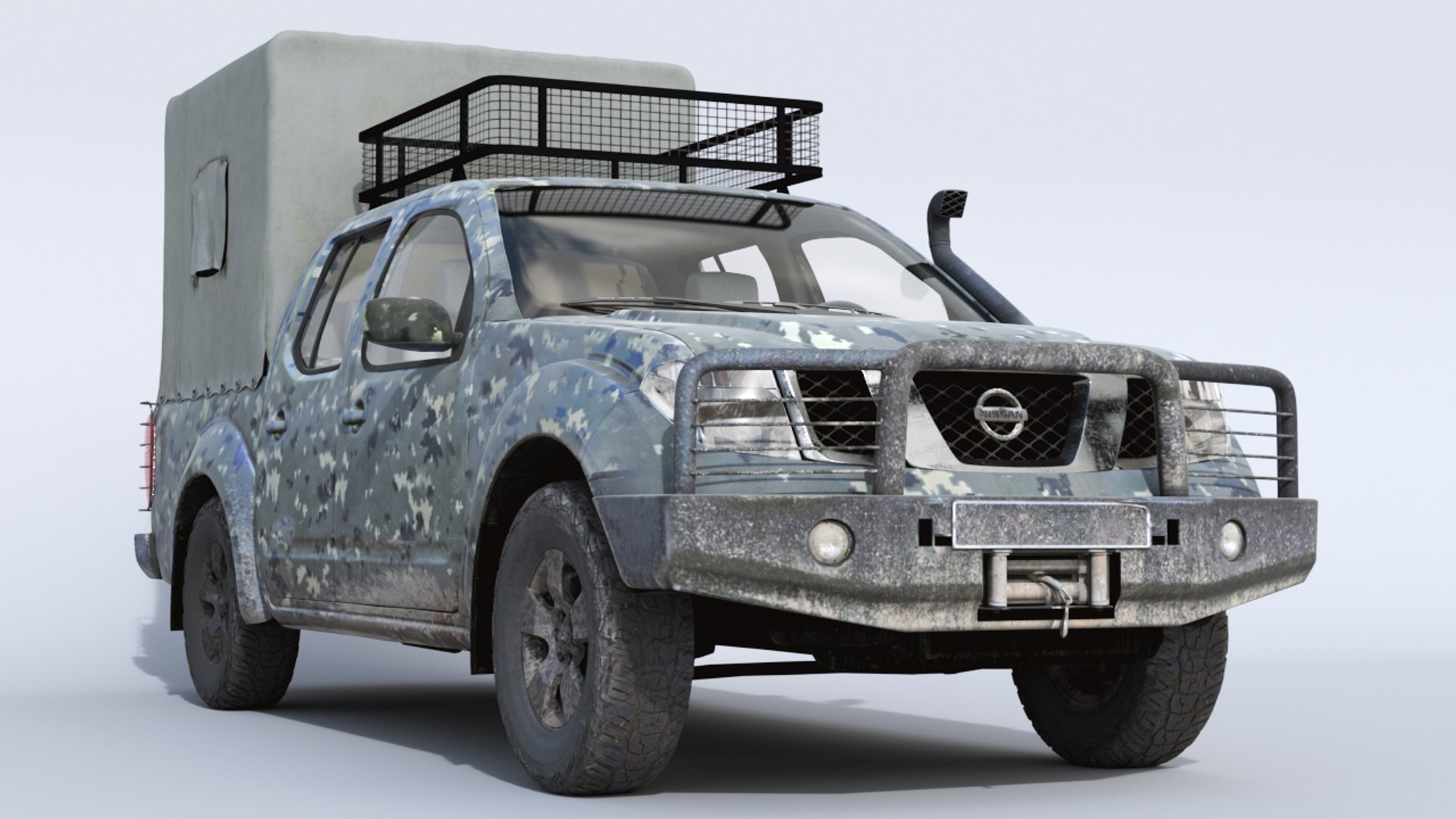 Nissan Navara Military 3D Model - TurboSquid 1306233
