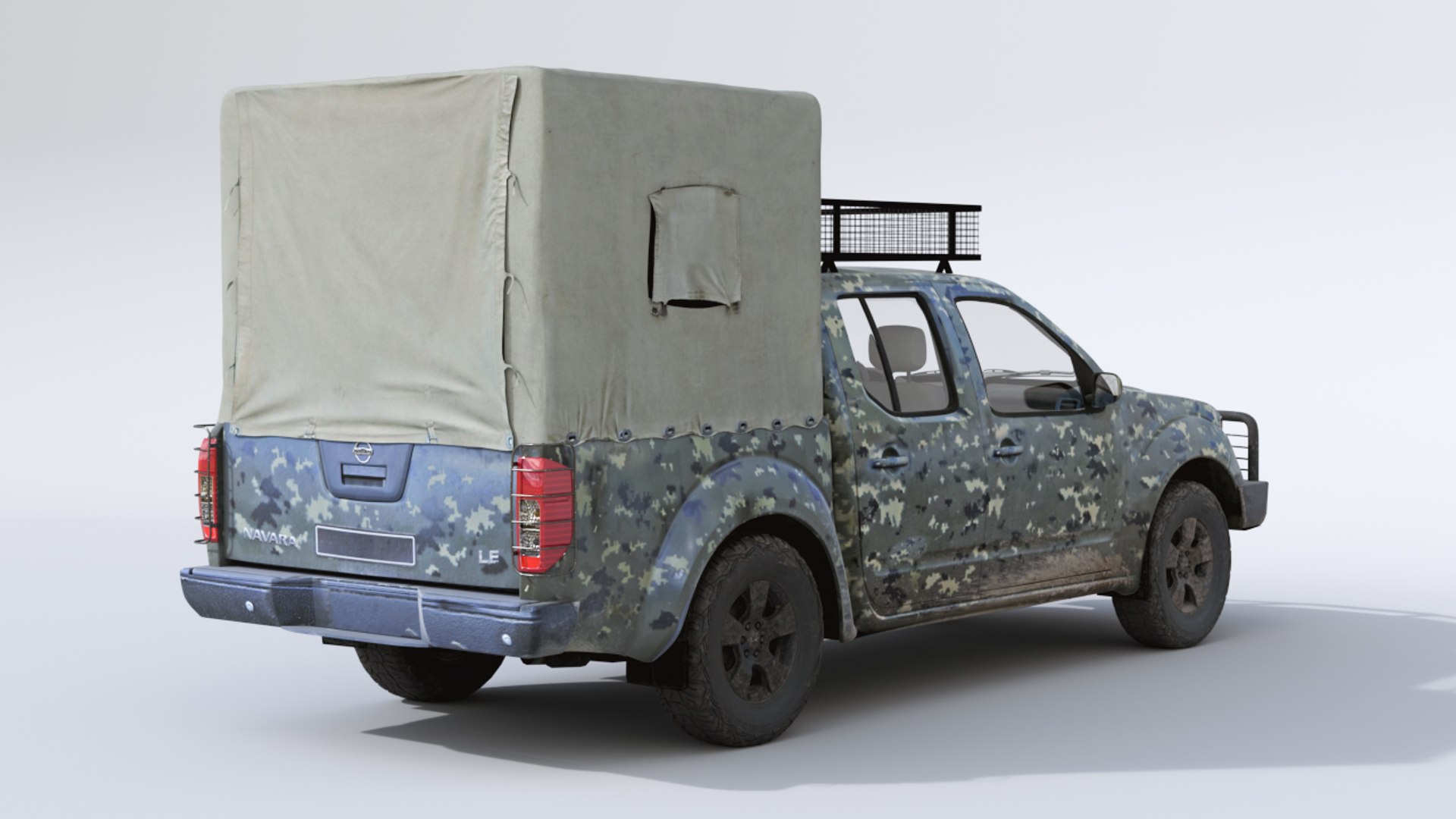 Nissan Navara Military 3D Model - TurboSquid 1306233
