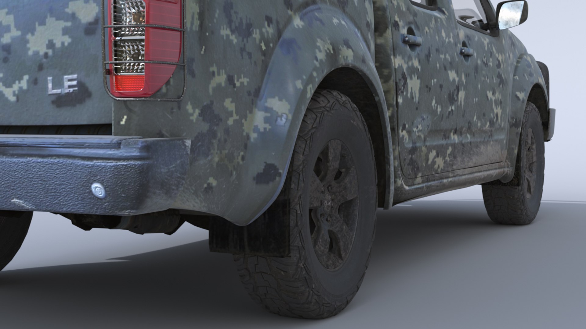 Nissan Navara Military 3D Model - TurboSquid 1306233