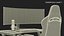 带电脑的现代游戏桌