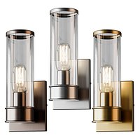 Simple Glass Cylinder Sconce 01