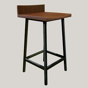 stool furniture chair 3D