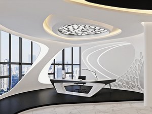 Futuristic Executive Office model